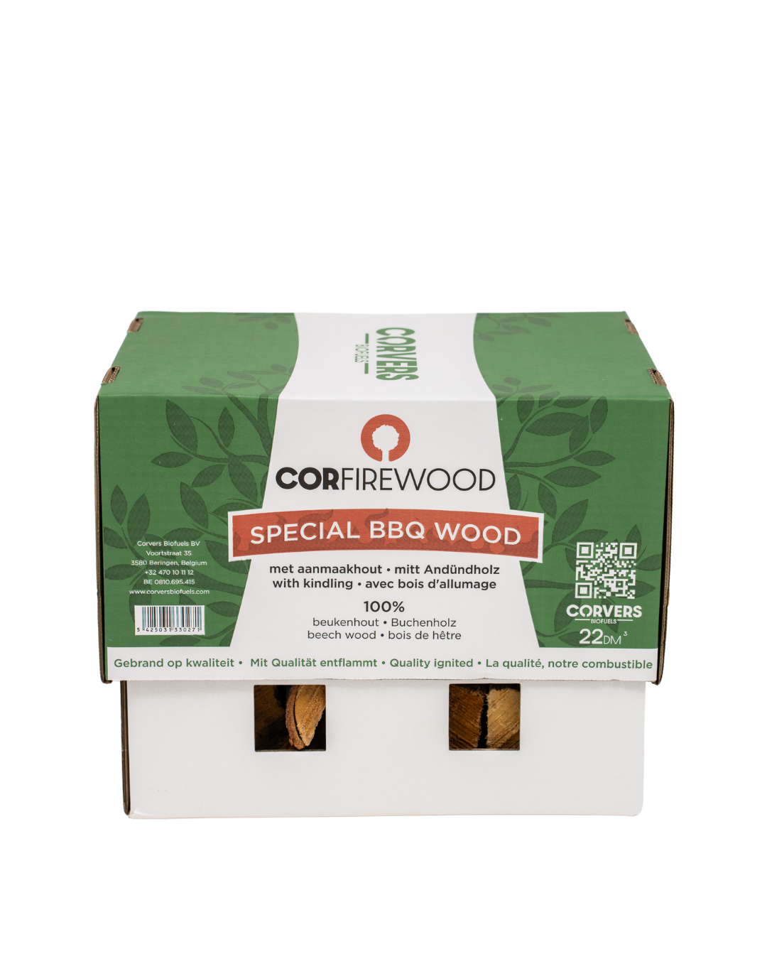 BBQ-hout - Doos 22 dm³